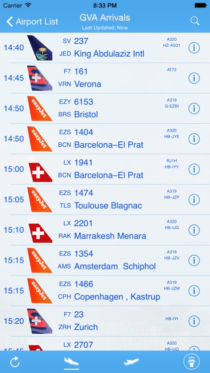 Swiss Airport - iPlane Flight Information