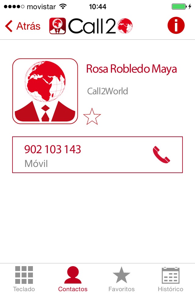 Call2World Phone screenshot 3