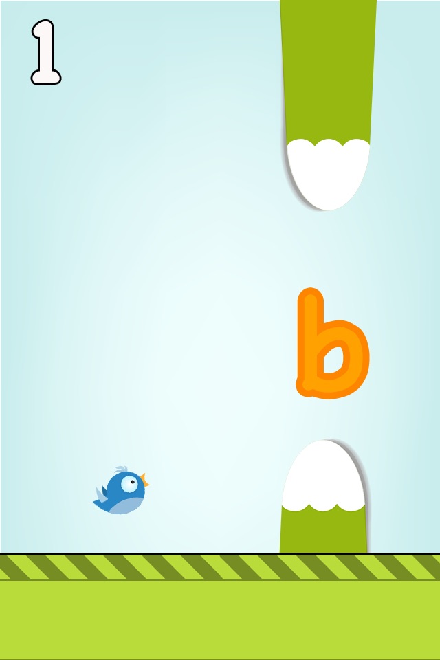 ABC Flappy Game - Learn The Alphabet Letter & Phonics Names One Bird at a Time screenshot 3