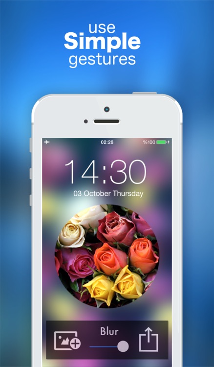 Blurry Lock Screen Wallpaper Designer screenshot-3