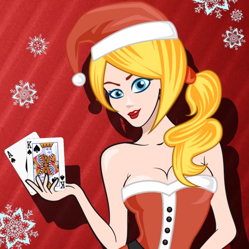 Amazing Christmas BlackJack Party - Best American casino card gambling iOS App