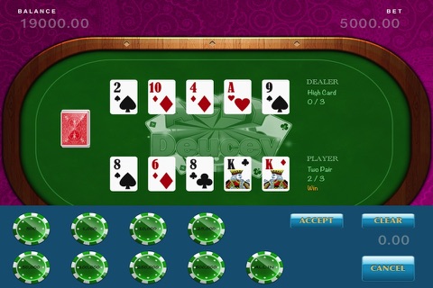 Acey Deucey - Double Down Poker Game! screenshot 4