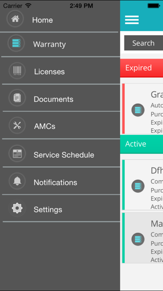 Screenshot #3 pour Warrantyist - Manage Warranties, Licenses and AMCs and Documents