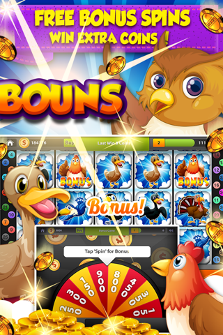 Yo Yo Honey Birds Slots - 777 Las Vegas Style Slot Machine screenshot 3