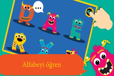 My first alphabet and letters monster puzzle Sound Game for toddlers and preschoolers screenshot 3