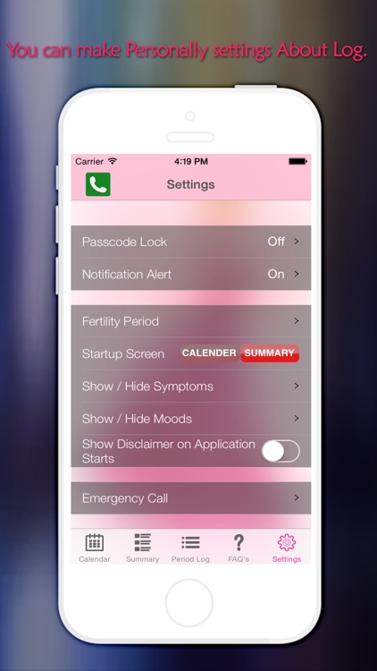 Period Tracker Logs  (Fertility & Period Calendar and Ovulation tracker) screenshot-4