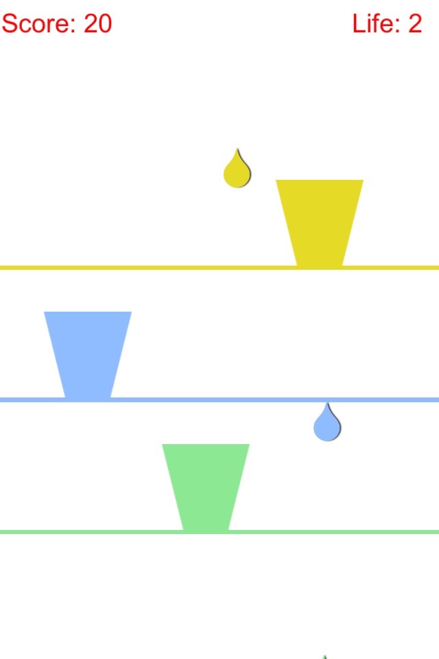 Collect Colorful Raindrop With Glass Cup at Finger Tip Free screenshot 3