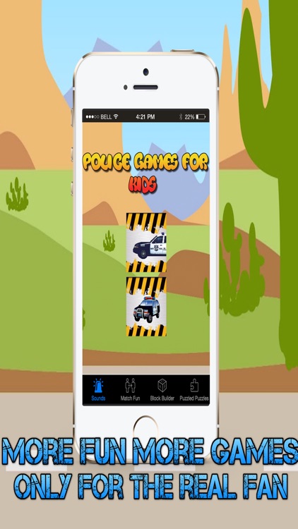 Police Game for Little Boys - Fun Activities, Match, Puzzles and Block Games screenshot-3