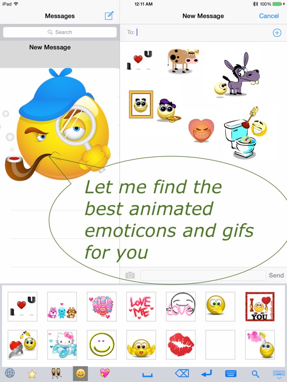 Emoji emoticon & animated gif 3D search keyboard screenshot-0