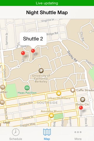 Bear Transit - Nearby Bus Departures for UC Berkeley screenshot 2