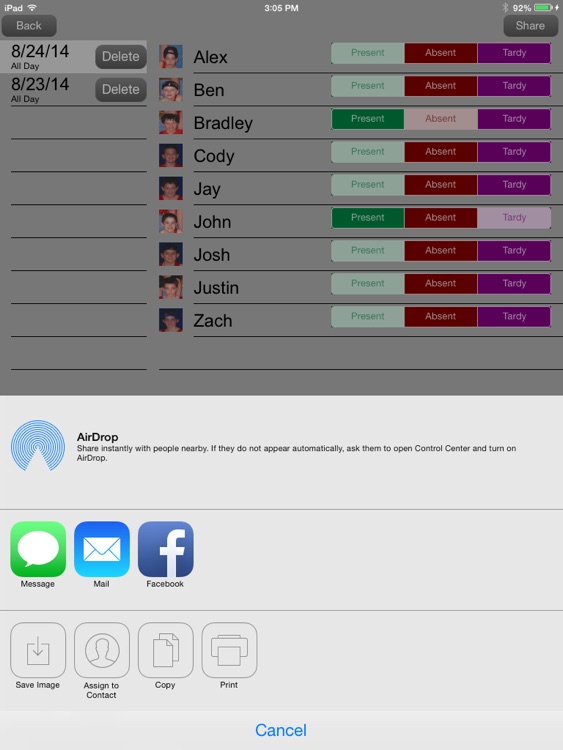 Classroom Seating & Attendance screenshot-4
