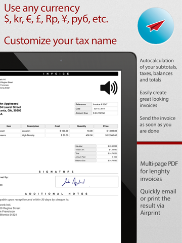 Invoice Maker Plus | Create, Send, Print PDF files screenshot 3