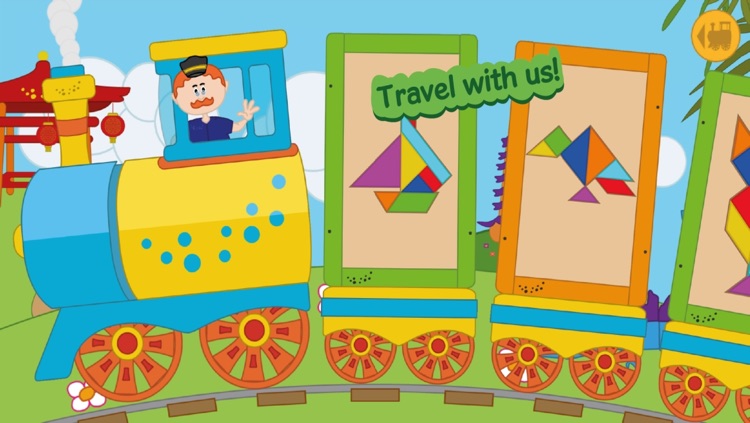 Kids Tangram Game Train