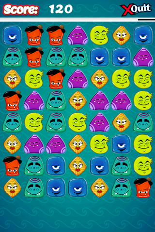 Jelly Creatures Match 3 Mania - Brilliant Multiplayer where you Draw Lines, Connect & Link Interlocked Colorful Monsters screenshot 4