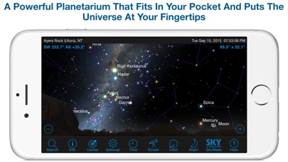 SkySafari 4 Plus: Map the Universe!  Discover Sun, Moon, Mars, Stars, Planets, and Satellites with your telescope and NASA space missions!のおすすめ画像1