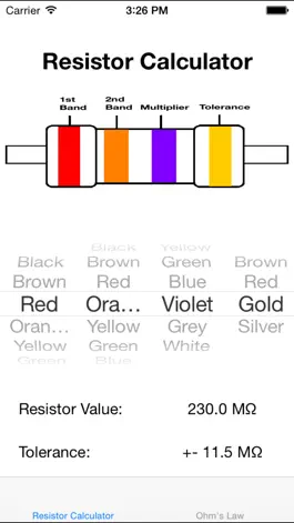 Game screenshot Resistor Color Calculator apk