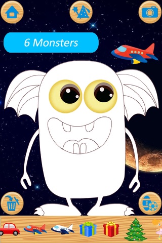 Paint & Dress up your monsters - drawing, coloring and dress up game for kids screenshot 4