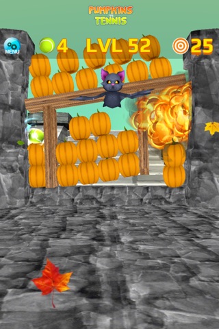 Pumpkin vs Tennis - Halloween Game screenshot 2