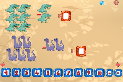 Dinosaurs - Mathematics for children screenshot 2