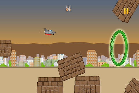 Aerial Jet City: Modern Rock-et Speed screenshot 2