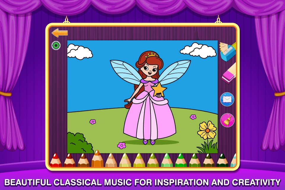 Princess Fairy Ballerina Color Salon: Fun Ballet Dancers Princesses Fairies Coloring Book for Kids and Girls screenshot 2