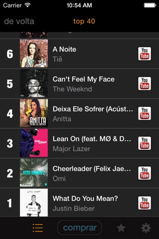 my9 Top 40 : BR paradas musicais screenshot 3