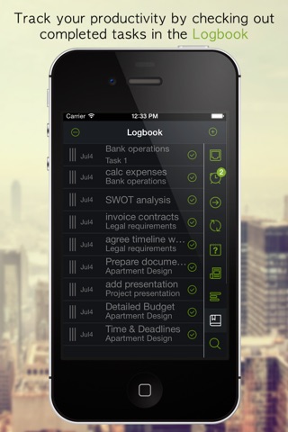 GTD Manager for iPhone screenshot 3