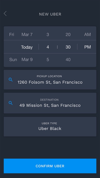 TimeTravel - Prebook rides for Uber