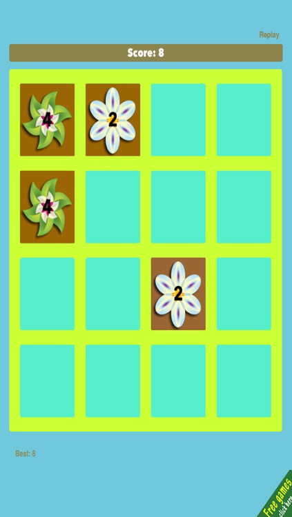 Flowers 2048 - Pretty Sliding Puzzle Game by Melting Pot Games