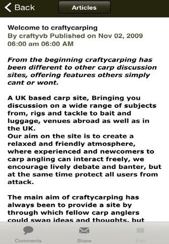 Craftycarping forum screenshot 2