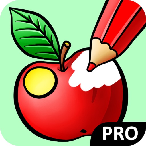 Fruits Coloring Book Pro iOS App