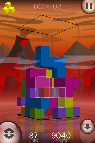 Fragmental 3D Lite - Build Lines with Falling Blocks! screenshot 3