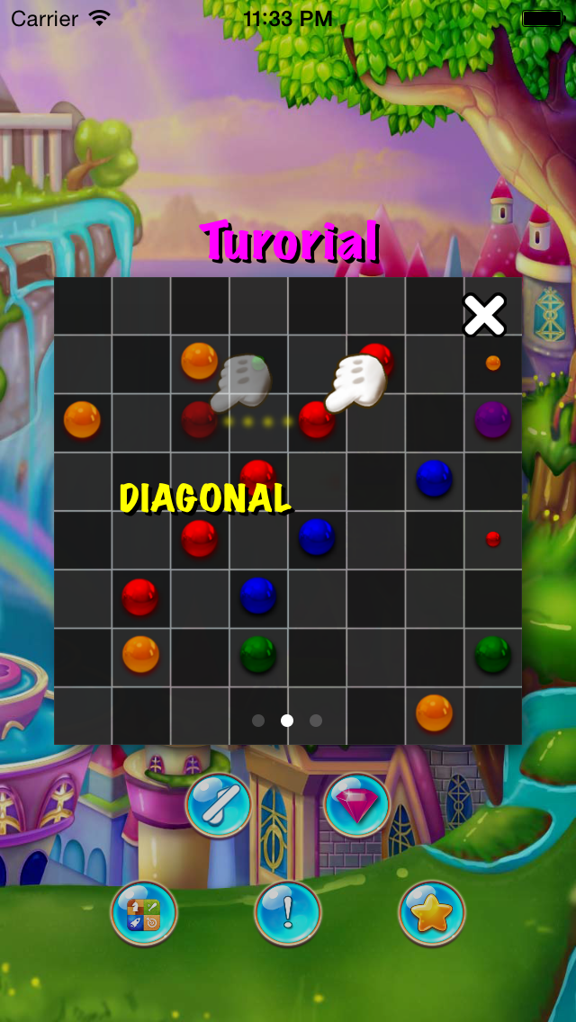 Line up Ball and Jewel