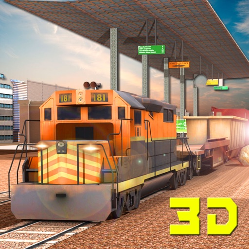 Train Cargo Crane Simulator 3D Icon