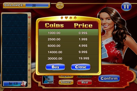 Hi-Lo Casino Table – Play Gold Fortune Card's Games With Wonder Woman screenshot 3