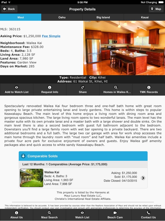 Hawaii Real Estate app HD