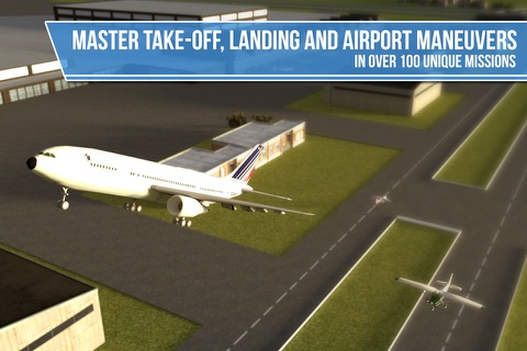 Plane Simulator PRO - landing, parking and take-off maneuvers - real airport SIM screenshot 2