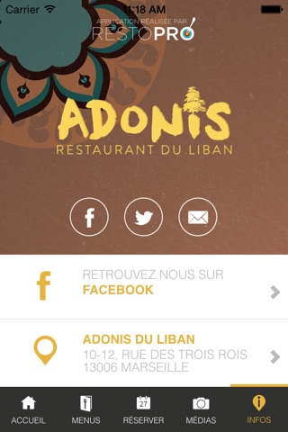 Adonis du Liban - Restaurant Libanais Marseille screenshot 3