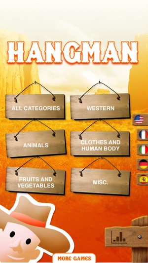 Hangman for kids - A classic Hangman game in 5 languages(圖2)-速報App