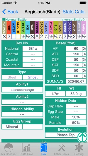 IV Checker And Data for Pokemon ORAS