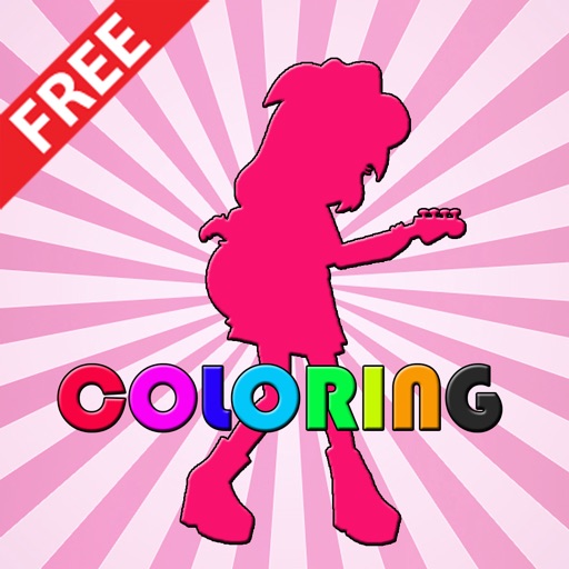 Paint Coloring Kids Game Equestria Girls Version icon