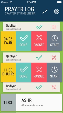 Prayer Log - Log your rawatib prayers and obligatory prayers with prayer timesのおすすめ画像3