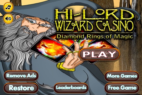 Hi Lord Wizard Casino - Diamond Rings of Magic screenshot 2