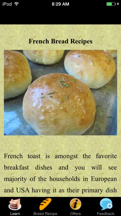 French Bread Recipes ... screenshot1