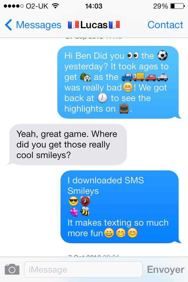 SMS Smileys Free - New Emoji Icons screenshot 2