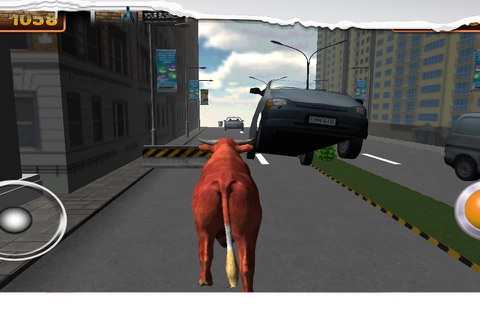 3D Bull Simulator – Angry animal simulator and city destruction simulation game screenshot 2