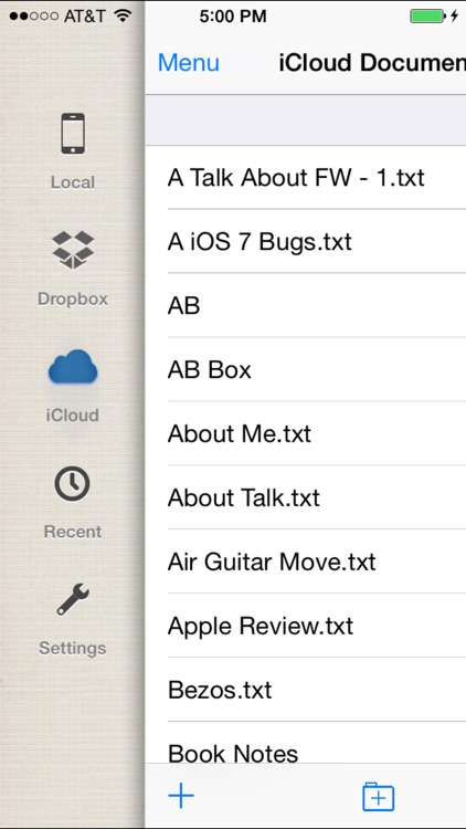 FioWriter - Productive text editor for iPhone & iPad with command keys and cloud sync screenshot-0