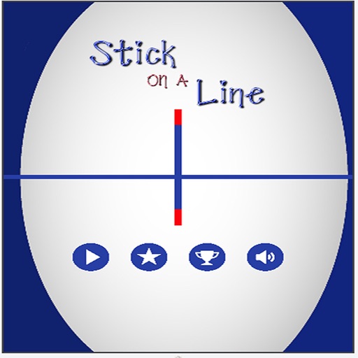 Stick on a Line Icon