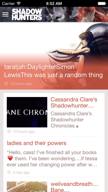 Cassandra Clare's Shadowhunters