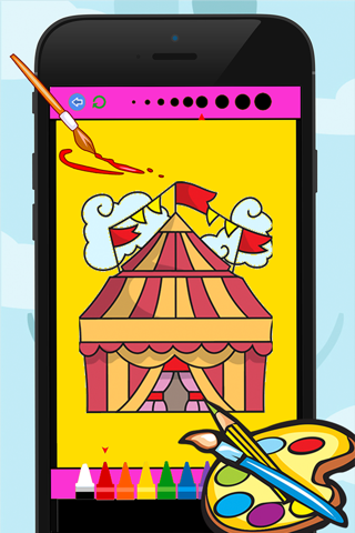 Circus Coloring Book for Kid Games screenshot 4